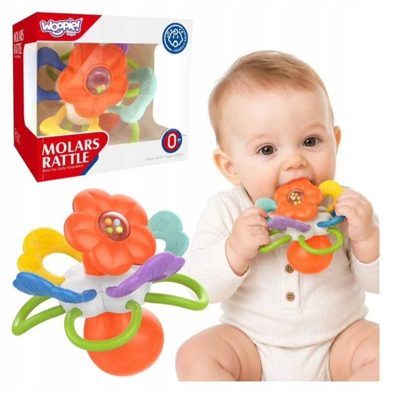 WOOPIE Rattle sensory teether FLOWER