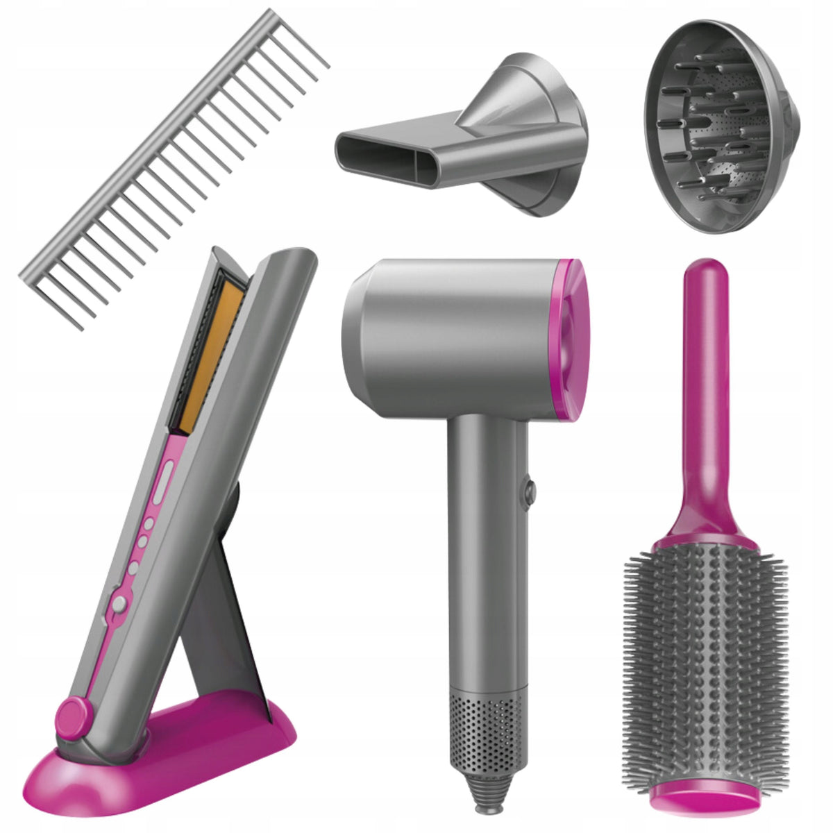 WOOPIE Set of Small Hairdresser Dryer Straightener Accessories