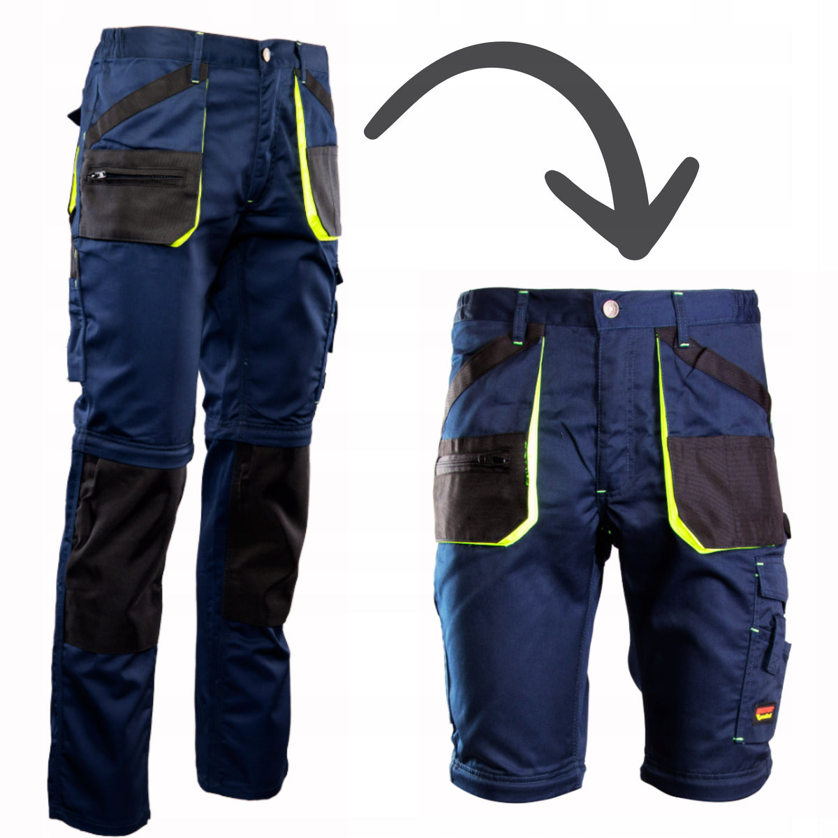 WORK PANTS Brixton REMOVABLE LEGS Practical r. 52