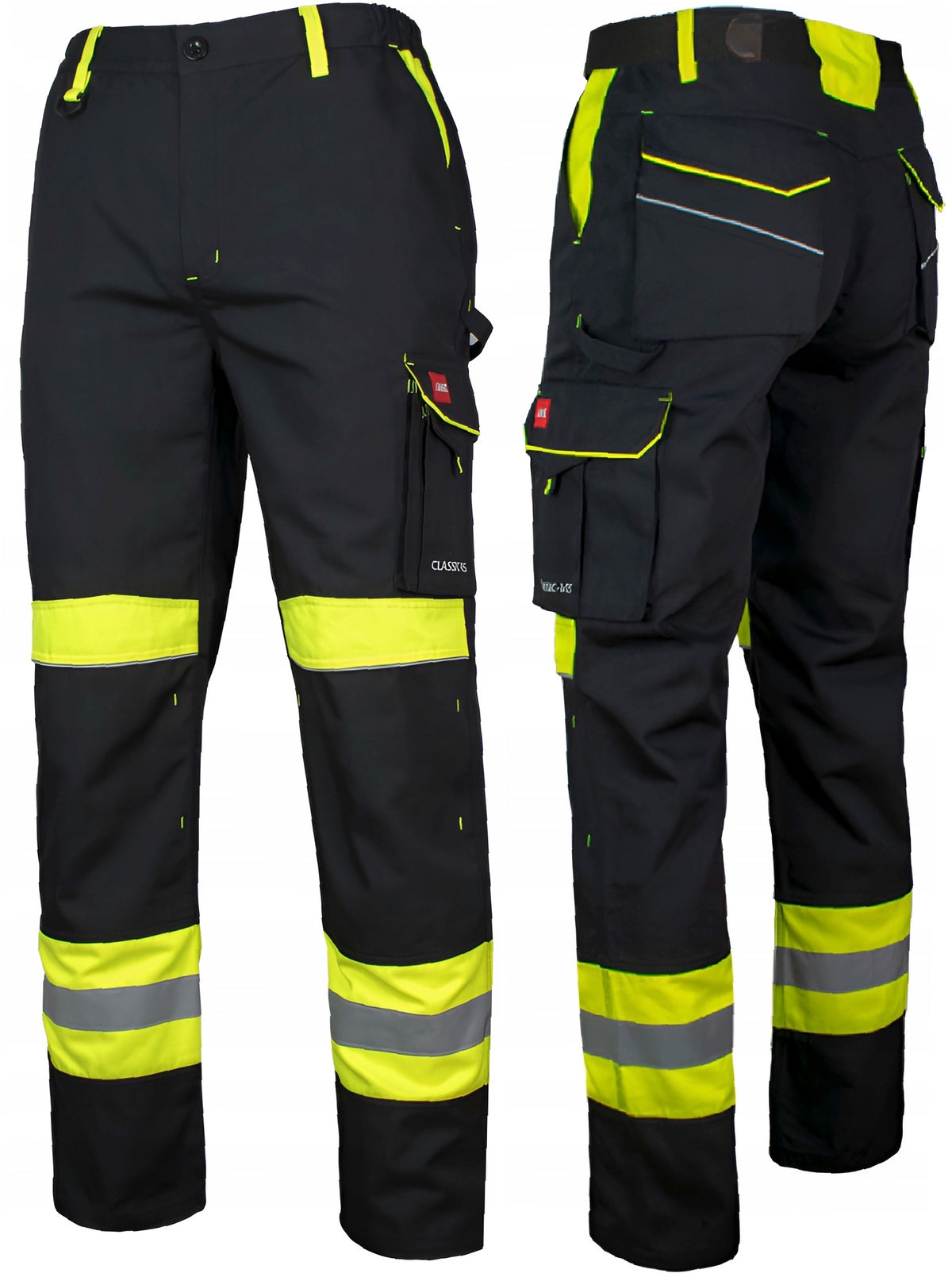 WORK PANTS FOR BELT strong REFLECTIVE seams durable Brand INDEX BHP
