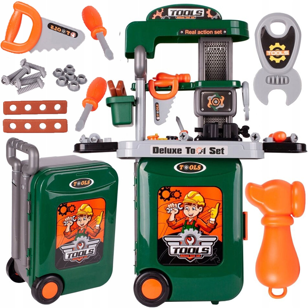 WORKBENCH TOOLS FOR KIDS SUITCASE STROLLER DIY KIT
