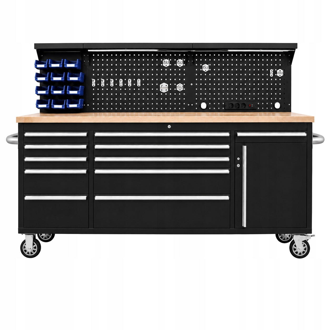 WORKBENCH WORKTOP TROLLEY TOOL CABINET LED LIGHTING 230V Manufacturer code L6213