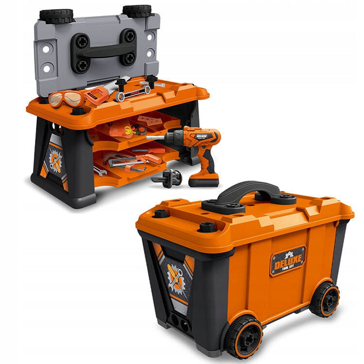 WORKSHOP DIY KIT TOOLS DRILL SAW 63el Suitcase TRUNK EAN (GTIN) 5903228928048