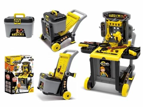 WORKSHOP FOR CHILDREN 3IN1 SUITCASE WITH TOOLS PORTABLE FOLDING Manufacturer code LT54