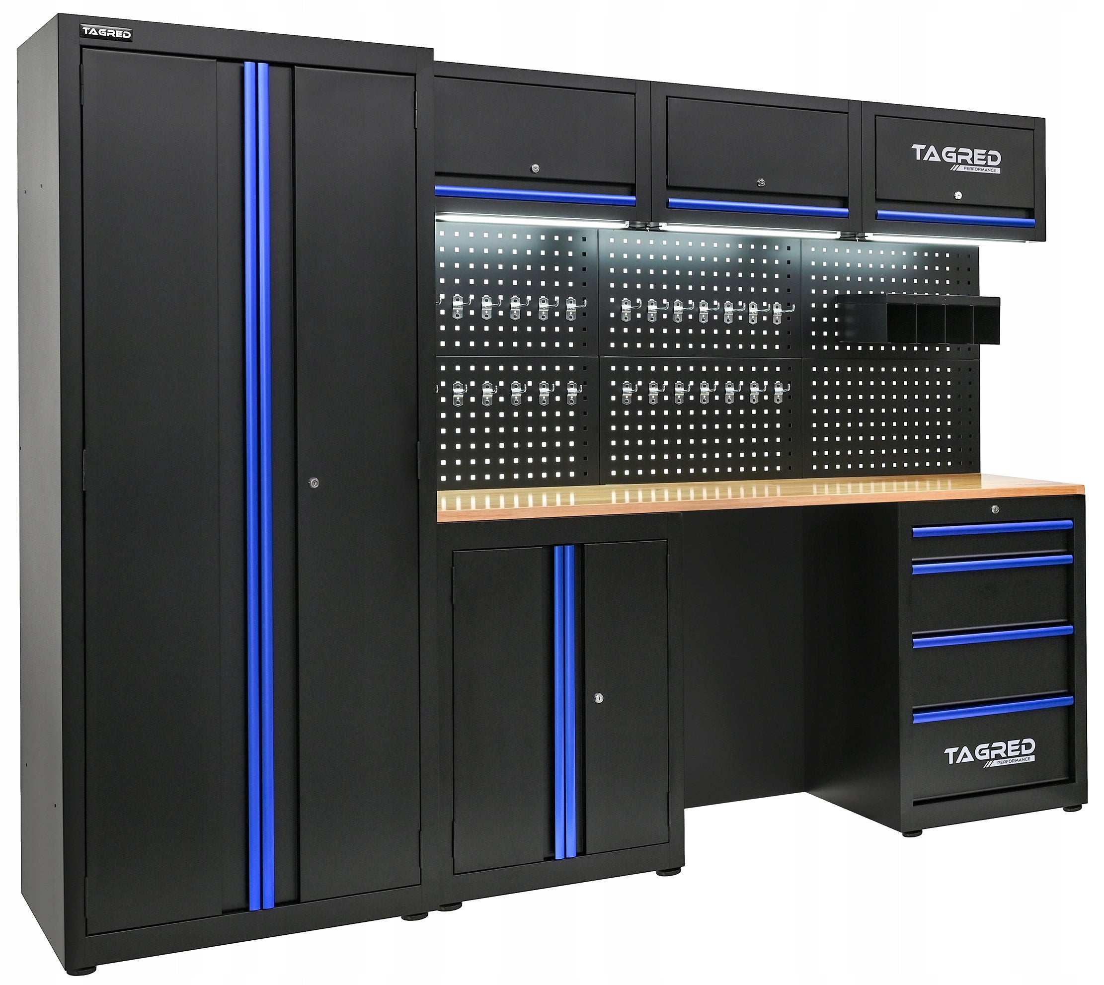 WORKSHOP FURNITURE FOR TOOLS WARDROBE FOR GARAGE WORKSHOP 7 LED MODULES Manufacturer code TA1969