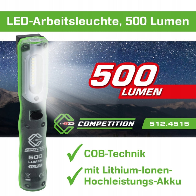 WORKSHOP LAMP LED COB 500LM AKU KSTOOLS 512.4515 IP54 COMPETITION LED Brightness 500 lm