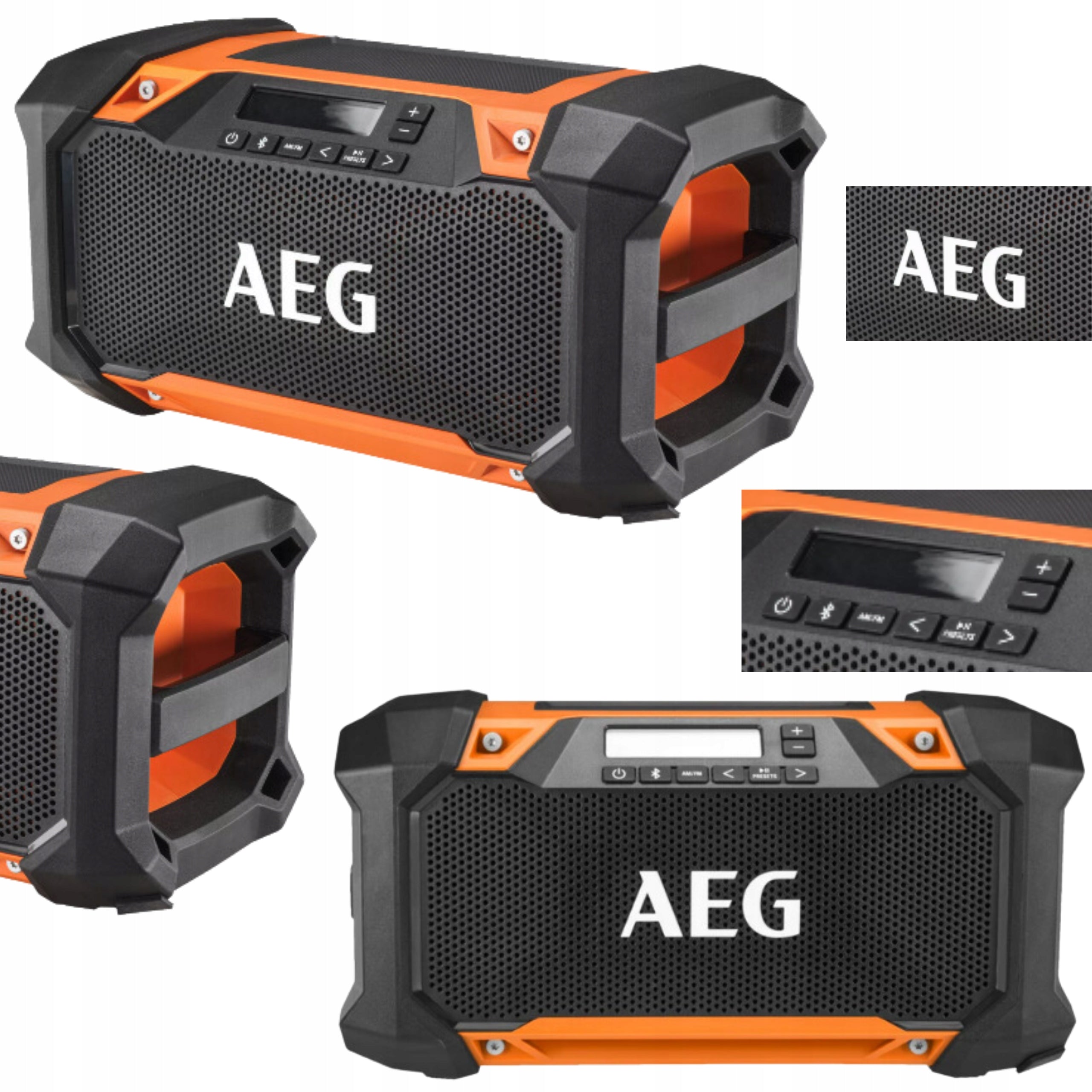 WORKSHOP RADIO BUILDING BLUETOOTH SPEAKER WITH BATTERIES 18V BRSP18-0 AEG