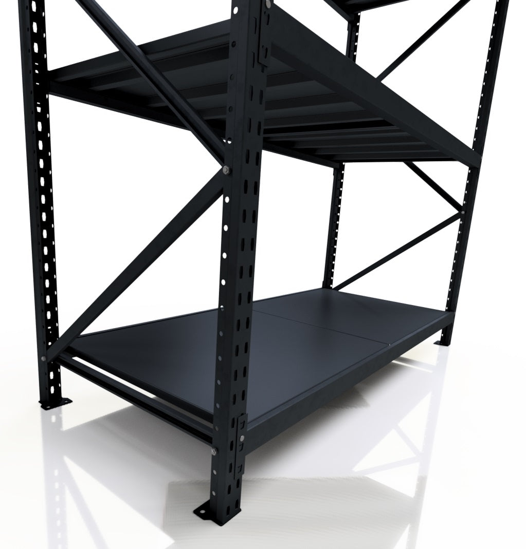 WORKSHOP STORAGE METAL RACK GR 200X520X60 MOP4 350 kg PER SHELF Packaging status original