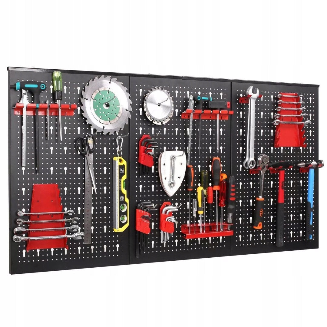 WORKSHOP TOOL BOARD METAL WALL 120x60 FOR WORKSHOP GARAGE Product height 59.9 cm