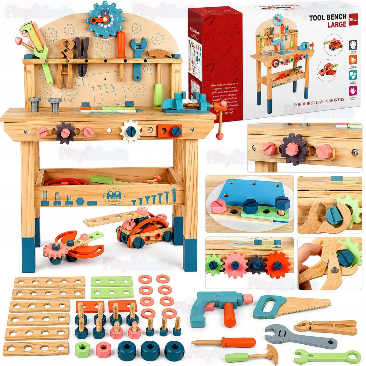 WORKSHOP WORKBENCH WOODEN TOOLS DIY KIT