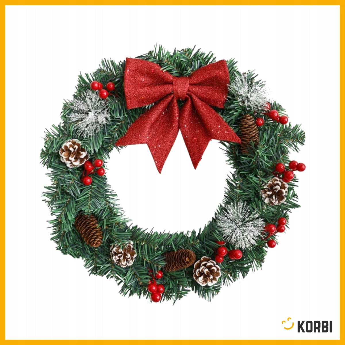 WREATH CHRISTMAS WREATH FOR DOOR DECORATION WREATH DECORATION CHRISTMAS WZ2 40CM Packaging status original