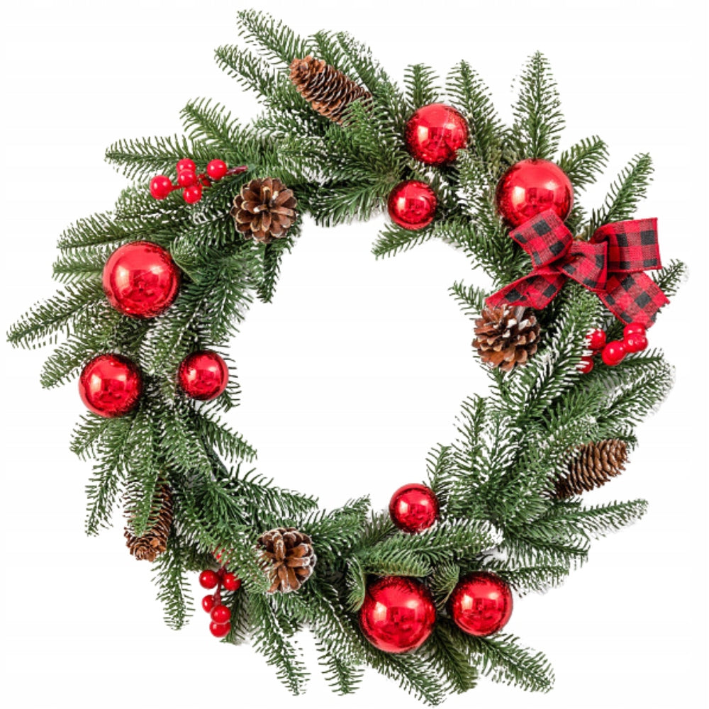 WREATH CHRISTMAS WREATH FOR DOOR ON WALL REED FOR TABLE ARTIFICIAL FLOWERS