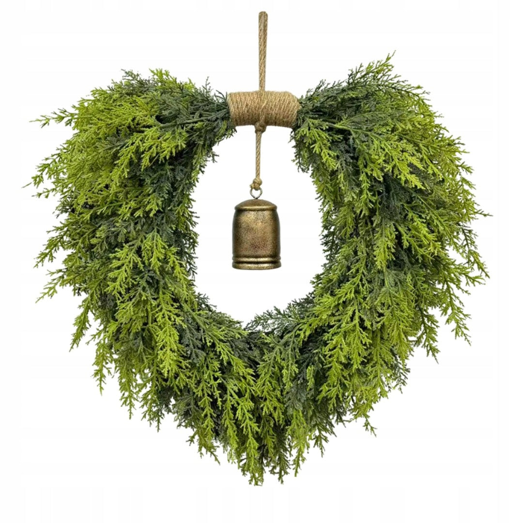 WREATH GARLAND ON THE DOOR DECORATIVE LIKE A LIVING REED CHRISTMAS