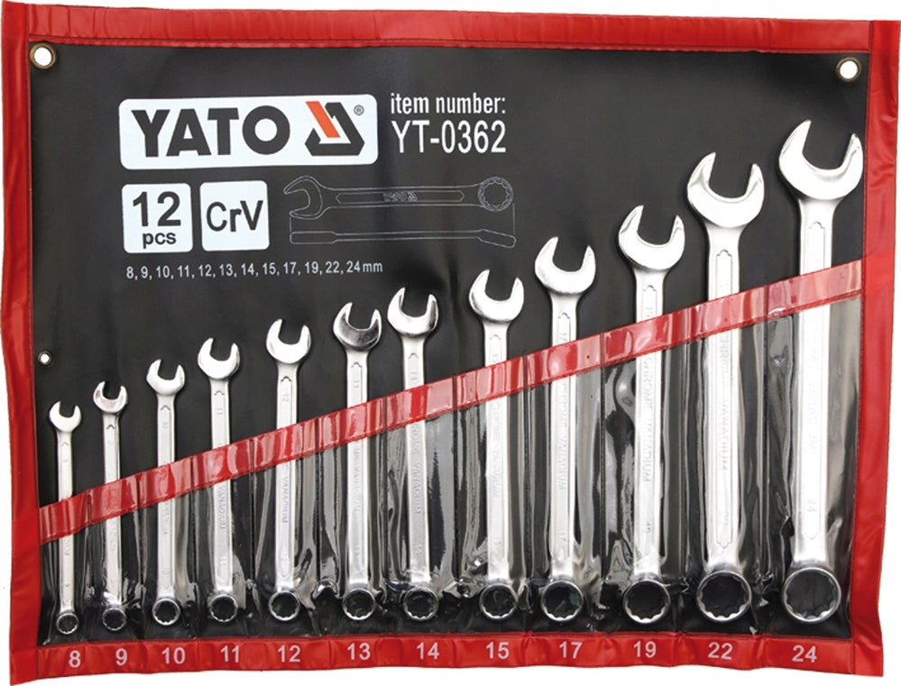 WRENCHES SET CrV 8-24mm YATO YT-0362 12 el