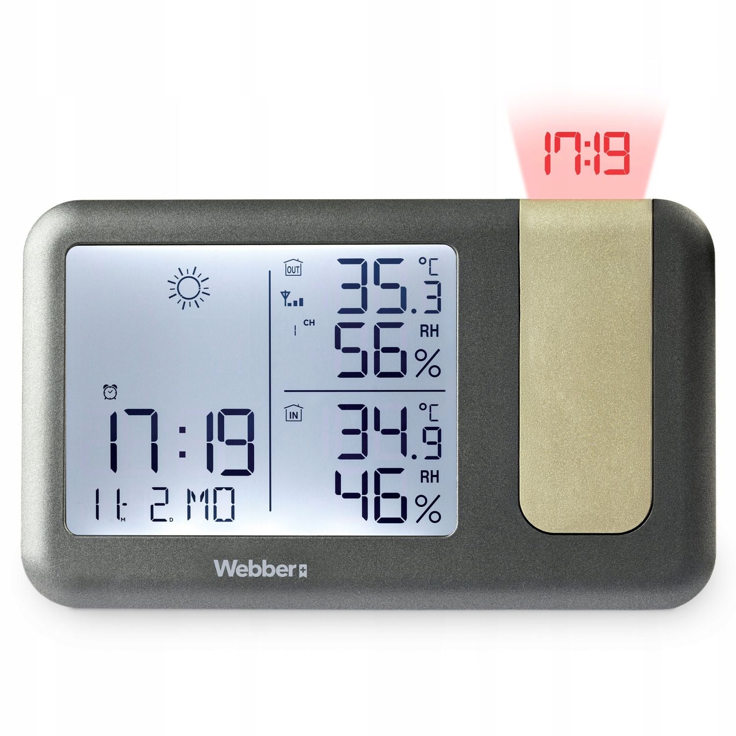 WS207 Webber Weather Station With Radio Sensor Time RCC DCF Manufacturer code WS207