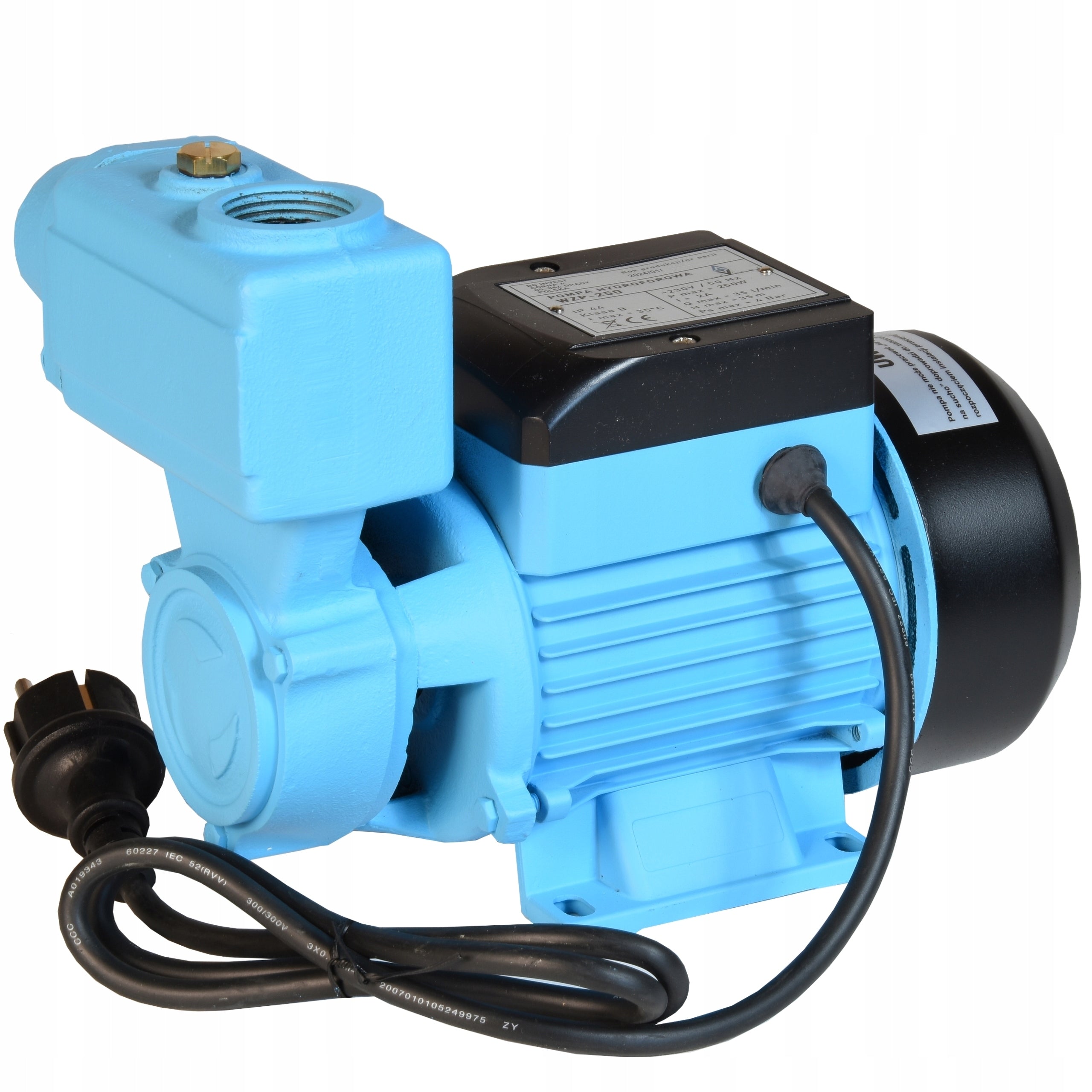 WZP 250 WATER PUMP WATERING WELL HYDROPHORE GARDEN +RETURN VALVE Manufacturer BG-INVEST