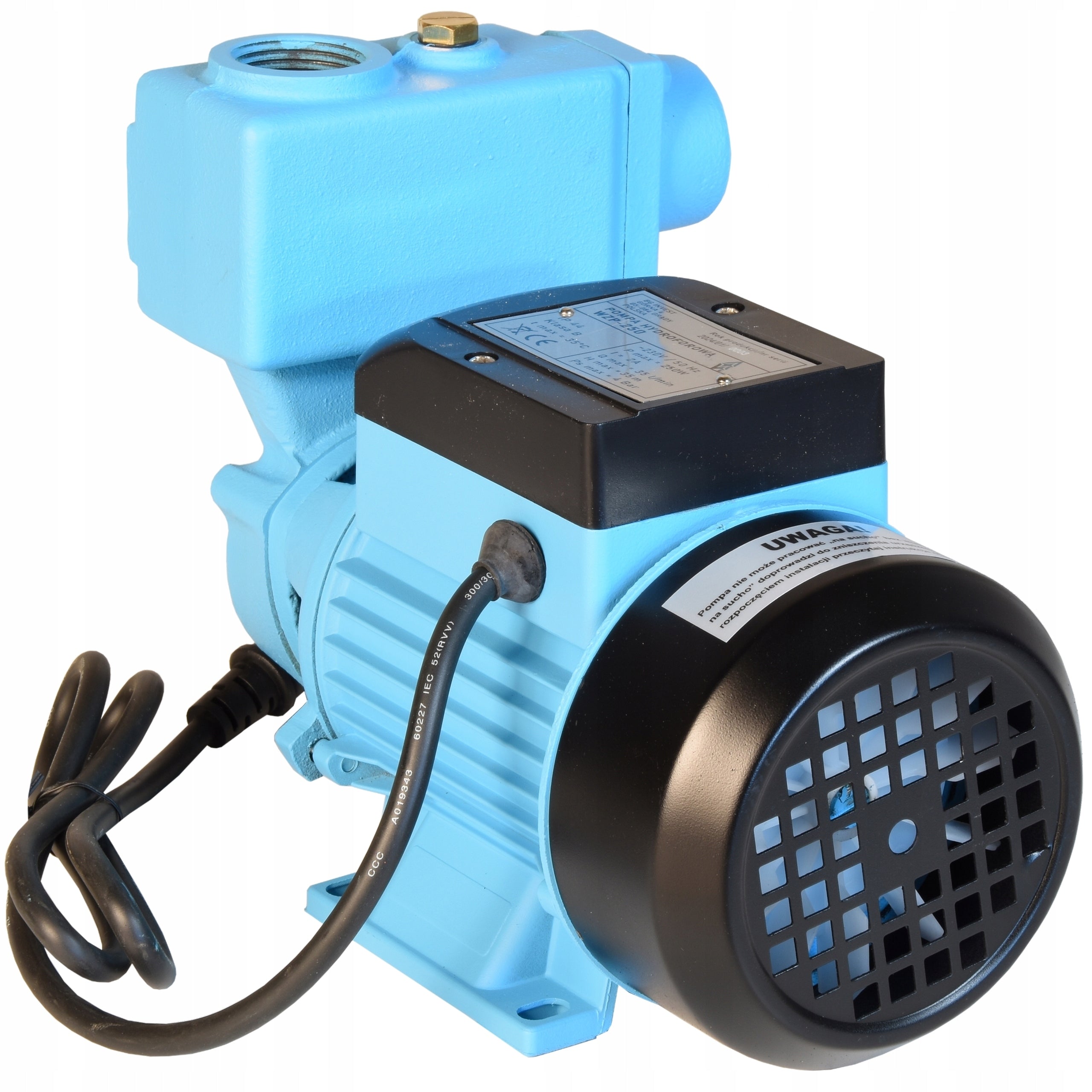 WZP 250 WATER PUMP WATERING WELL HYDROPHORE GARDEN +RETURN VALVE Manufacturer code BG-00033 35 l/min 2100 l/h wz-p 250 ogrodu