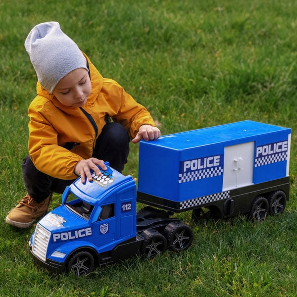 Wader Magic Truck Action 80cm police 36201 for preschooler Packaging status original
