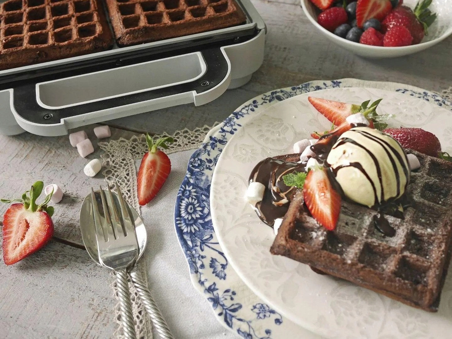 Waffle Iron Breville DuraCeramic VST072X Brand Breville
