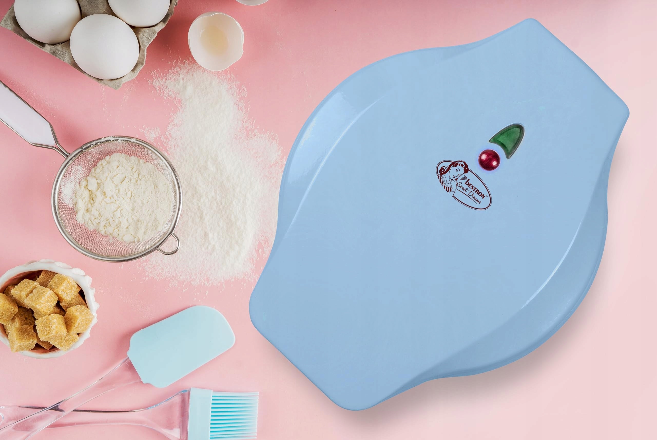 Waffle Iron Mini Animal Cookie Baking Device Bestron Brand Bestron