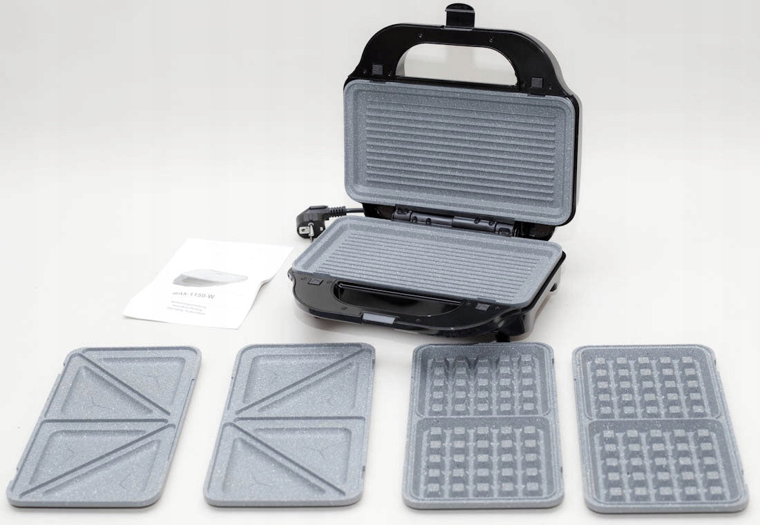 Waffle Iron Toaster Grill - 3-in-1 Toaster | MAX2100W | Marbled Tile Power rating 2100 W