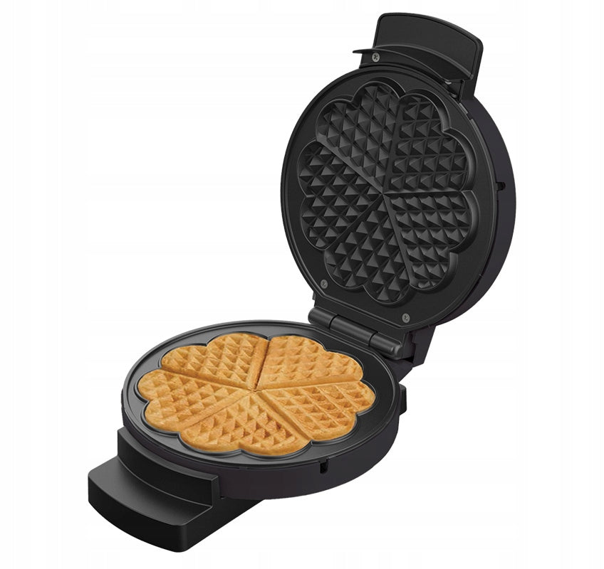 Waffle Iron ZYLE 900W Waffle Maker Heart Adjustable Packaging status original