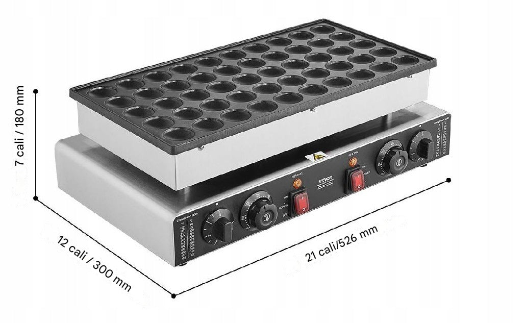 Waffle maker for Poffertjes Dutch pancakes pancake maker 50 pcs 1700W Brand no brand