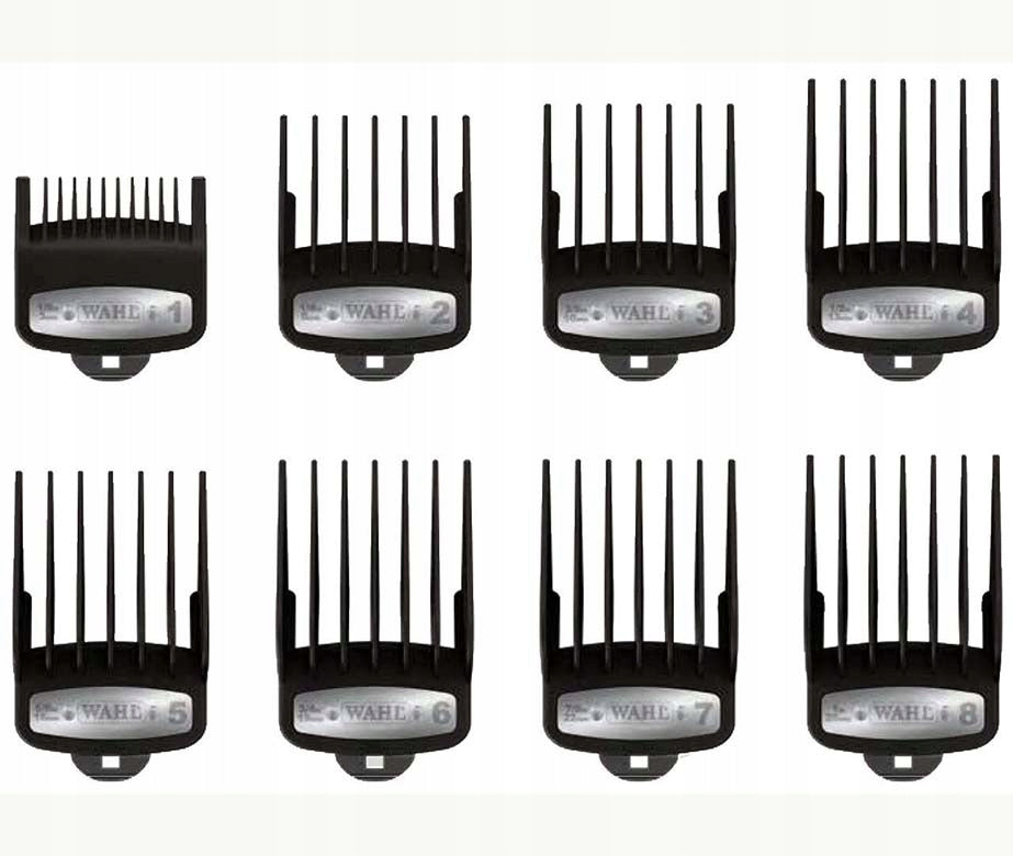 Wahl Premium Cutting Guides Socket Set with Metal Hitch 8pcs Brand Wahl