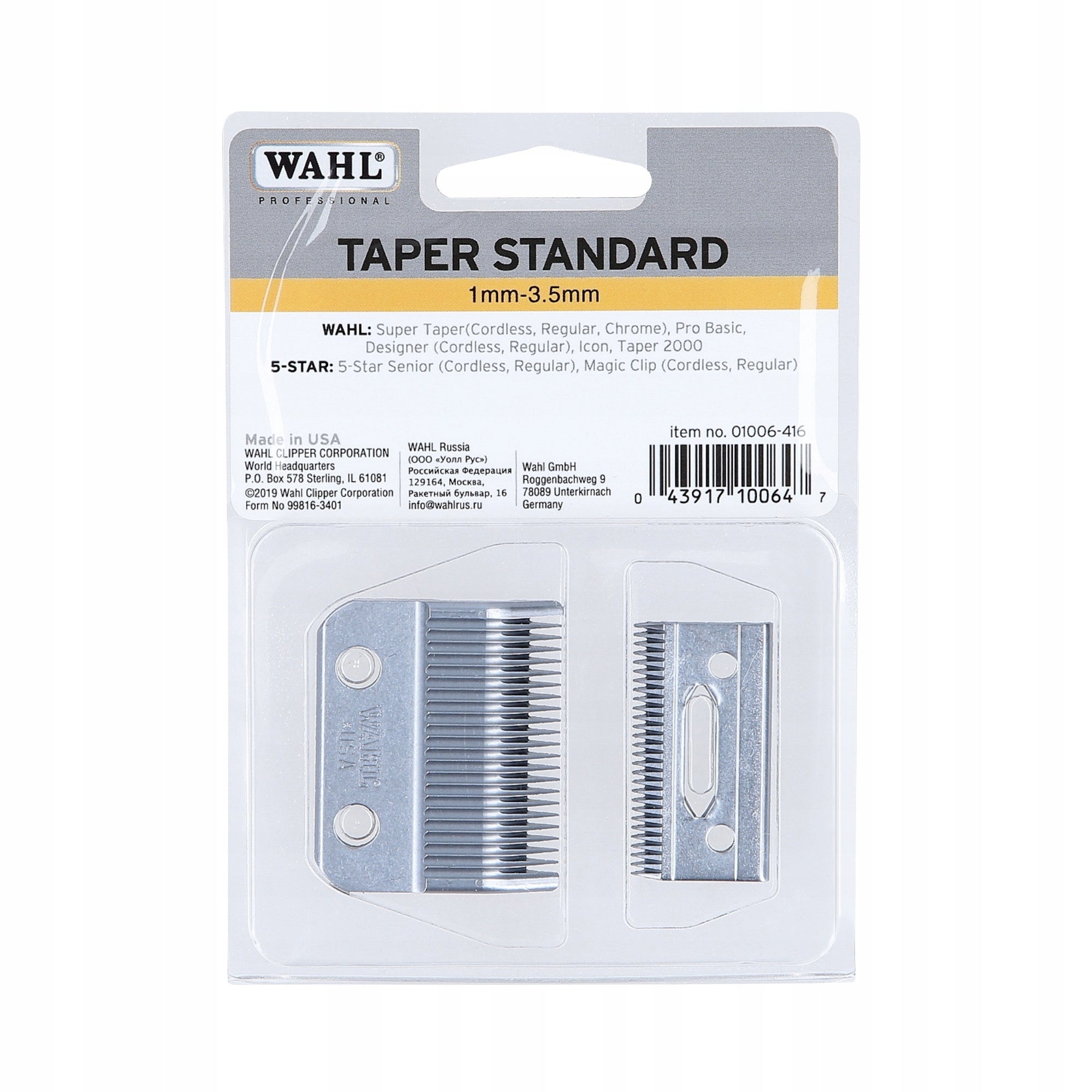 Wahl Razor blade super taper magic clip senior 01006-416 silver
