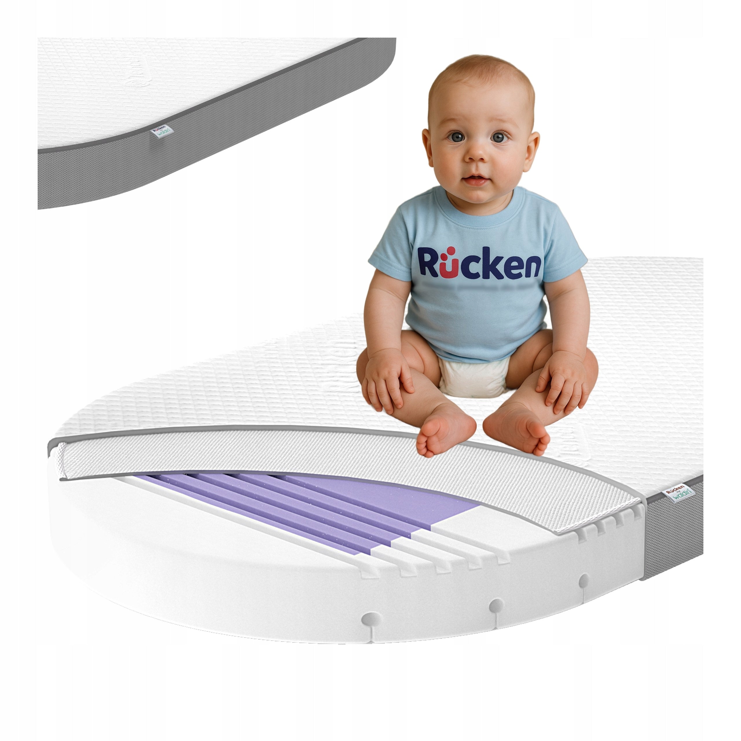 Waldin 7in1 Cot Mattress Aero Mattress for Waldin 7in1 Antibacterial