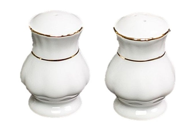 Walk salt and pepper shaker Iwona gold line
