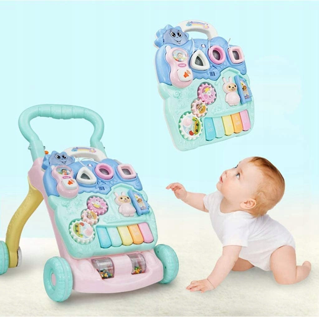 Walker Pusher Ride-On Educational Interactive Table for Kids Piano Brand Stator