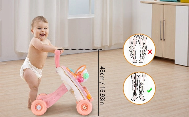 Walker Pusher for Children 2 in1 Developing Motorcycle Many Activities Packaging status original
