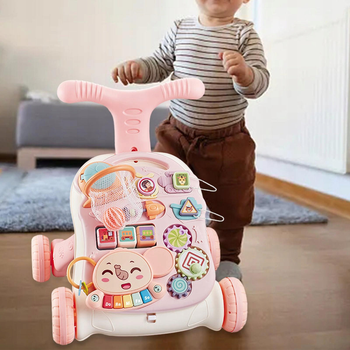 Walker Pusher for Kids Multifunctional Musical Educational Toy Table Manufacturer code Bunblic-57079603