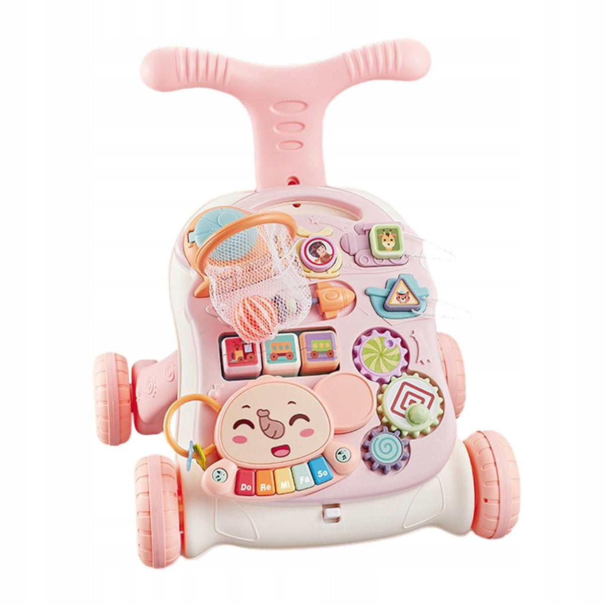 Walker Pusher for Kids Multifunctional Musical Educational Toy Table Packaging status original