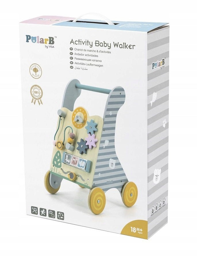 Walker Wooden ride-on for children 12m+ Educational pusher PolarB Viga