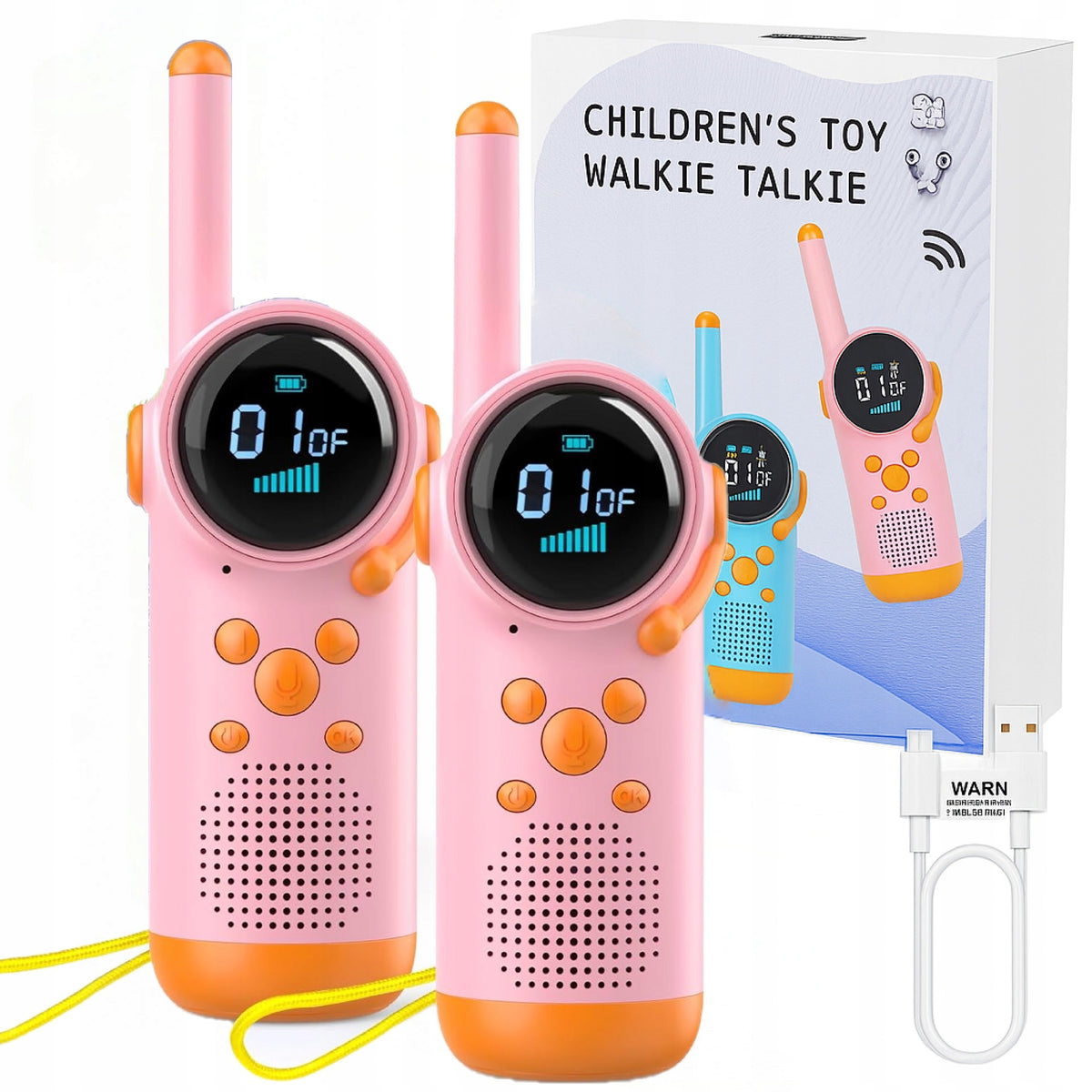 Walkie Talkie walkie talkie for children 2x LCD flashlight gift for child Manufacturer code AMT38 WALKI TALKI NIEBIESKI X2