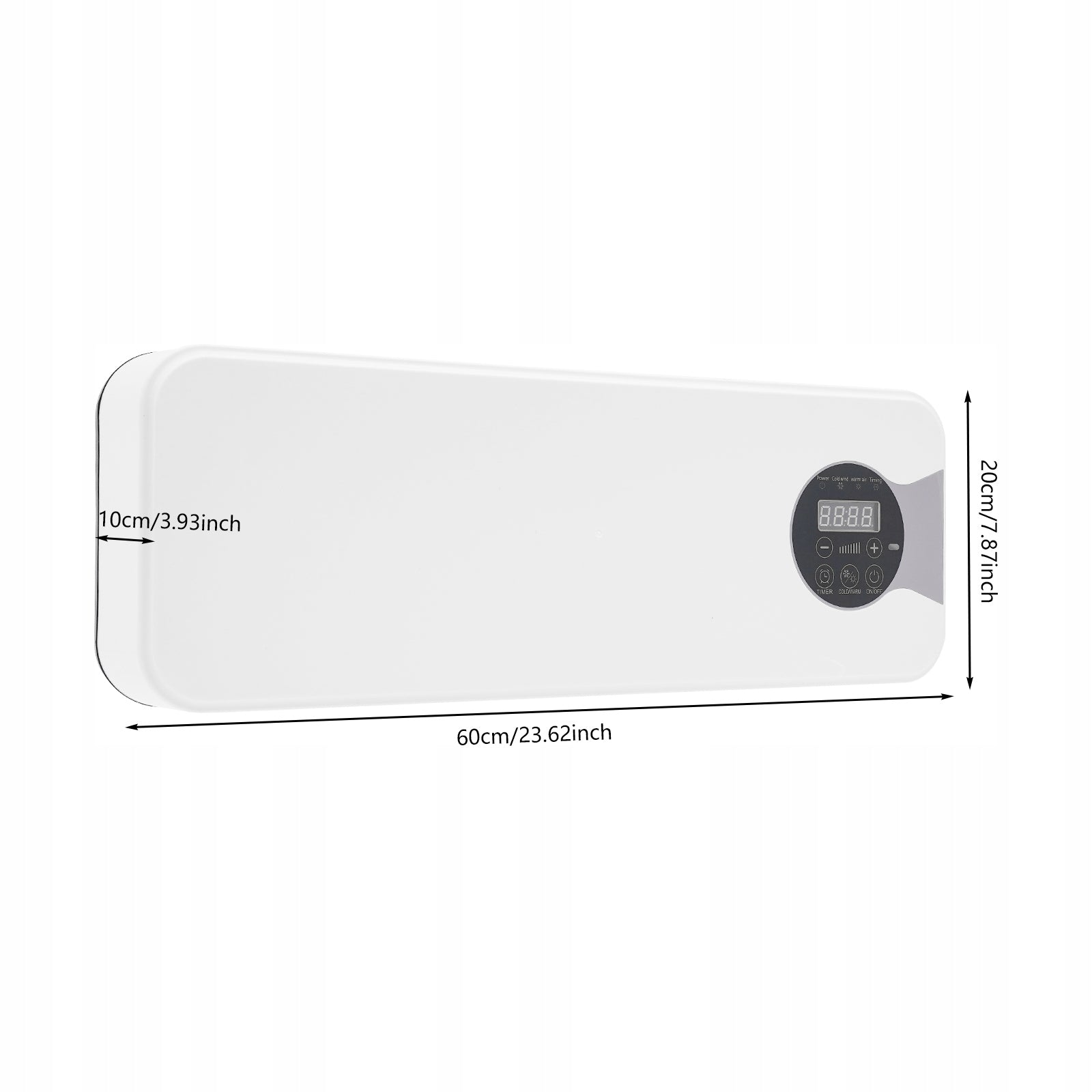 Wall Air Conditioner, Air Cooler and Heater with Remote Control, 220V 1200W Packaging status original