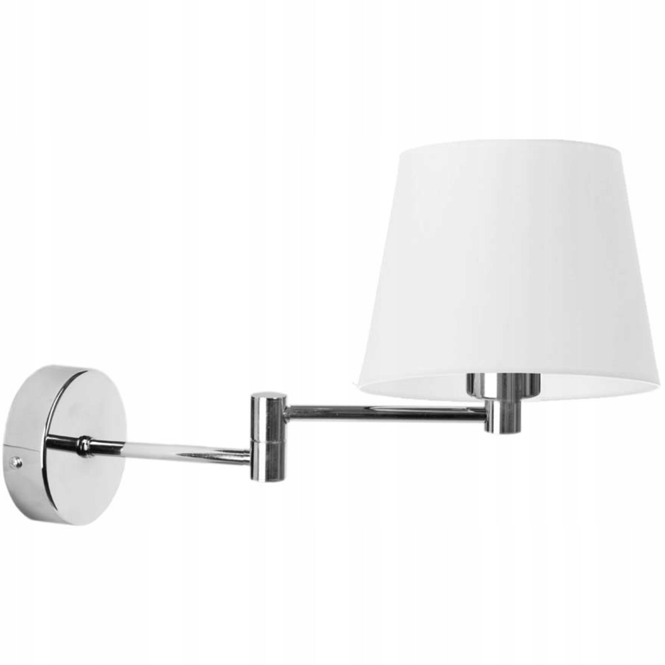 Wall Lamp Adjustable White Articulated Wall Lamp Lampshade LED E27