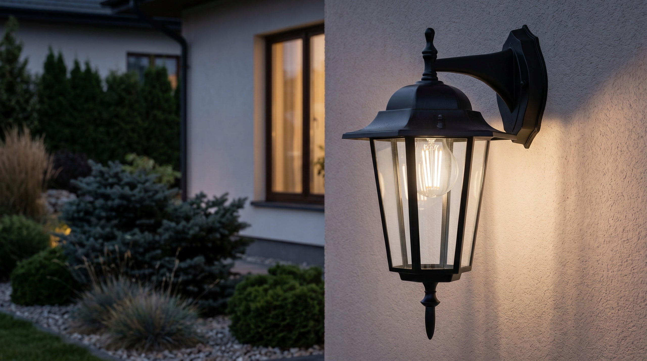 Wall Lamp Elegant Black Outdoor IP44 Garden Facade K-5009A STANDARD Brand Kaja