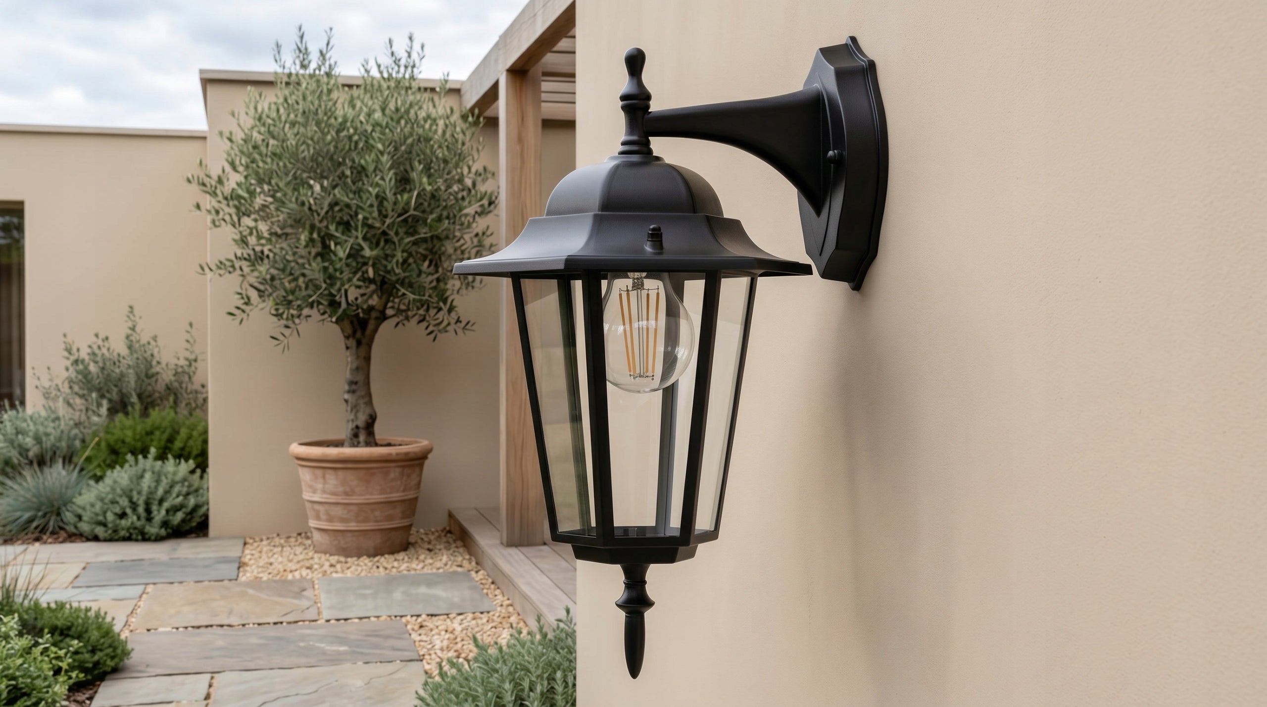 Wall Lamp Elegant Black Outdoor IP44 Garden Facade K-5009A STANDARD Light source power 60 W