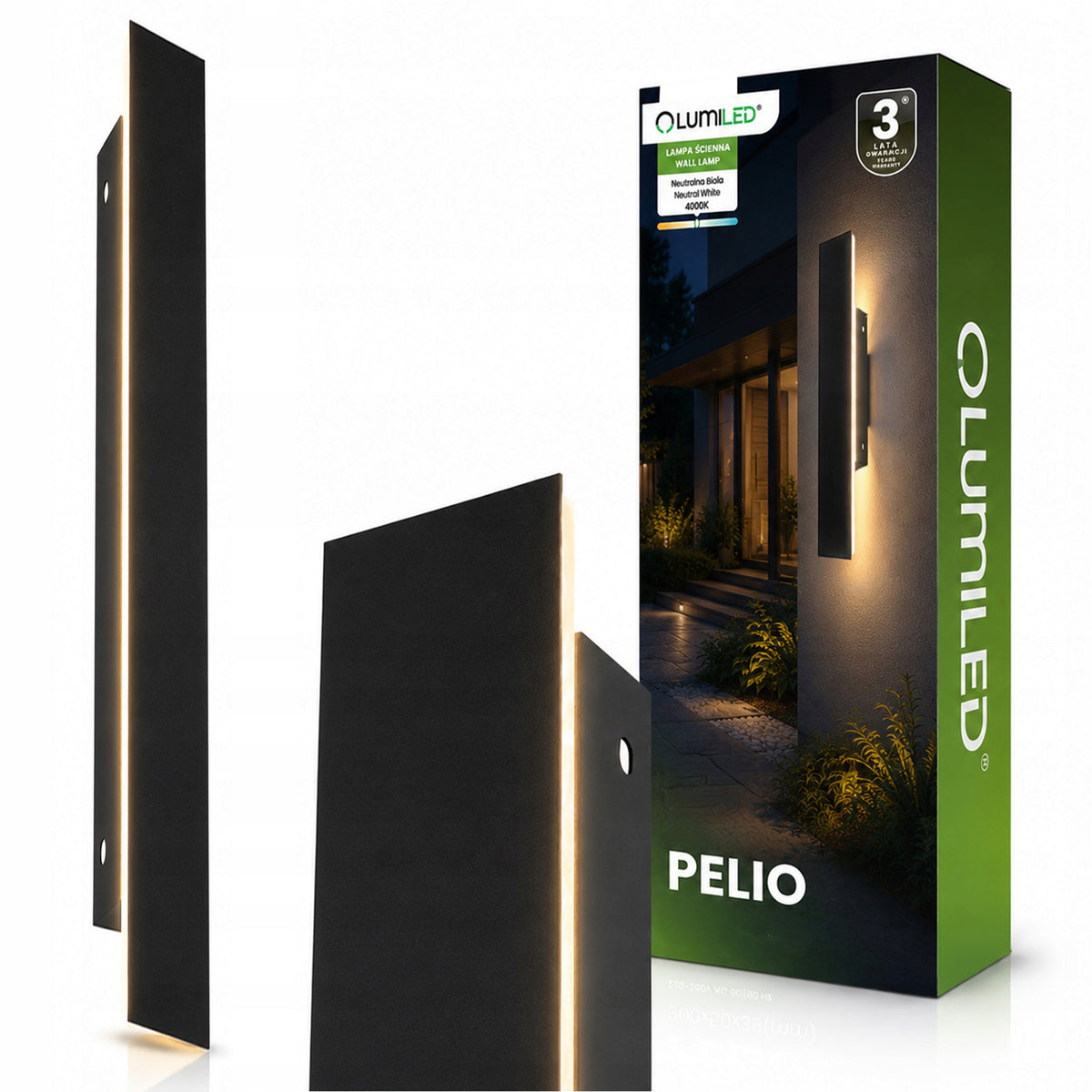 Wall Lamp LED Wall Mounted Facade Garden Lamp 30W 100cm IP65