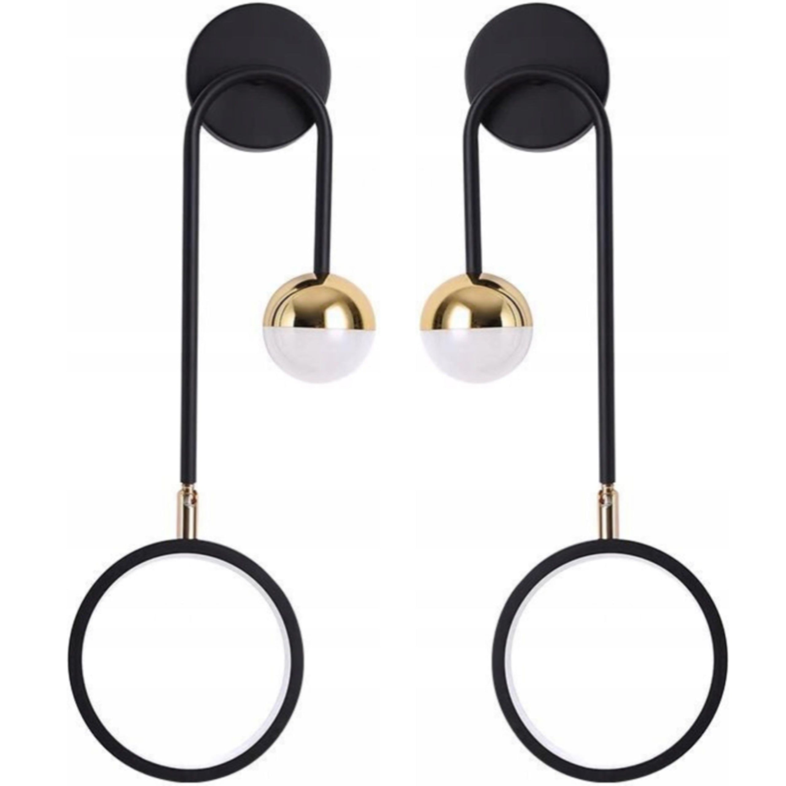 Wall Lamp Led Black Gold Rotating Loft For Living Room Bedroom