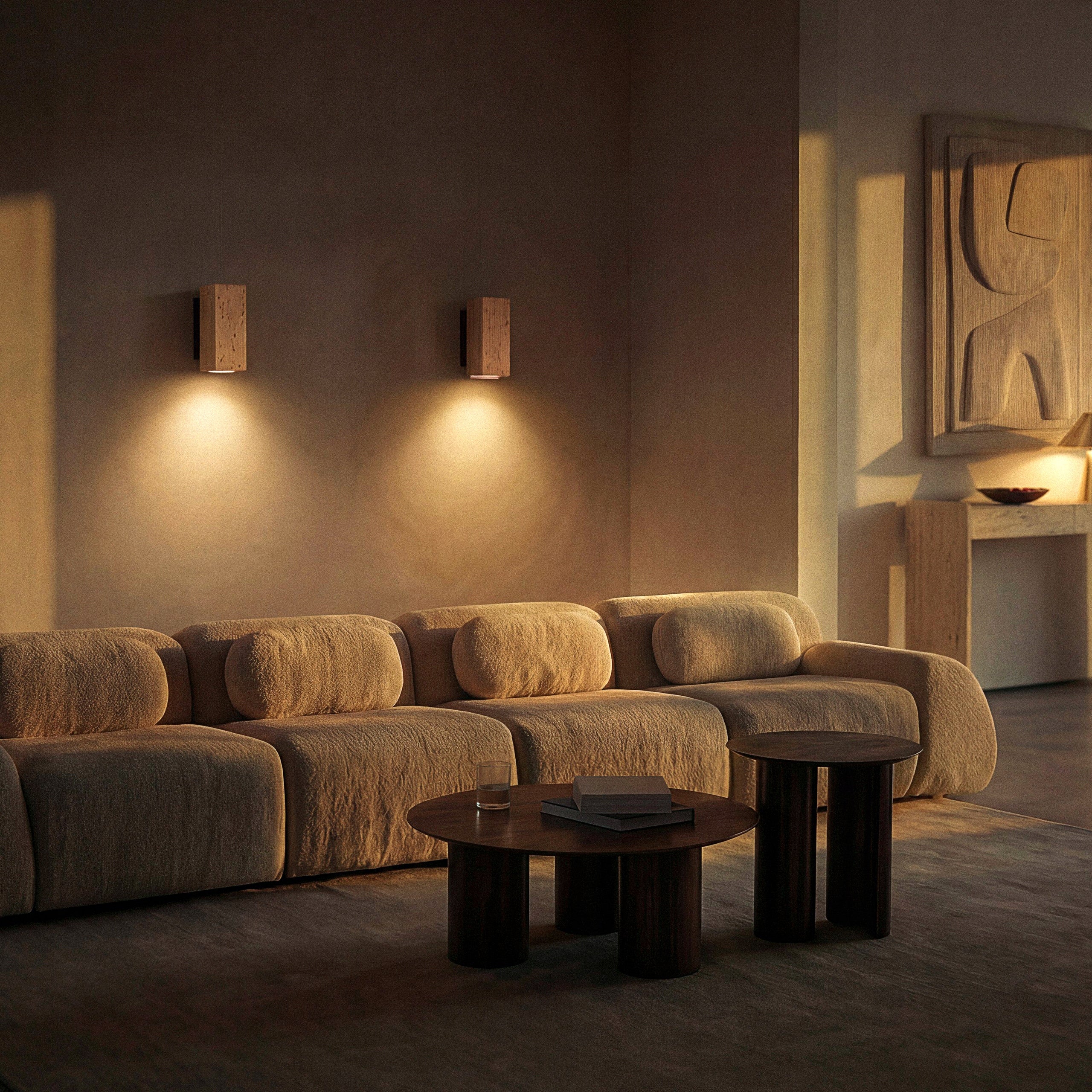 Wall Lamp Led Wall Lamp Natural Stone Beige Square Manufacturer code Kinkiet Led Lampa Ścienna