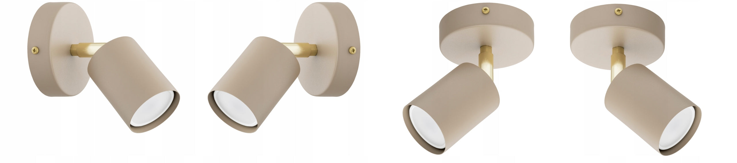Wall Lamp Spot Movable Halogen Ecru Beige Gu10 Brand Elko-Lighting