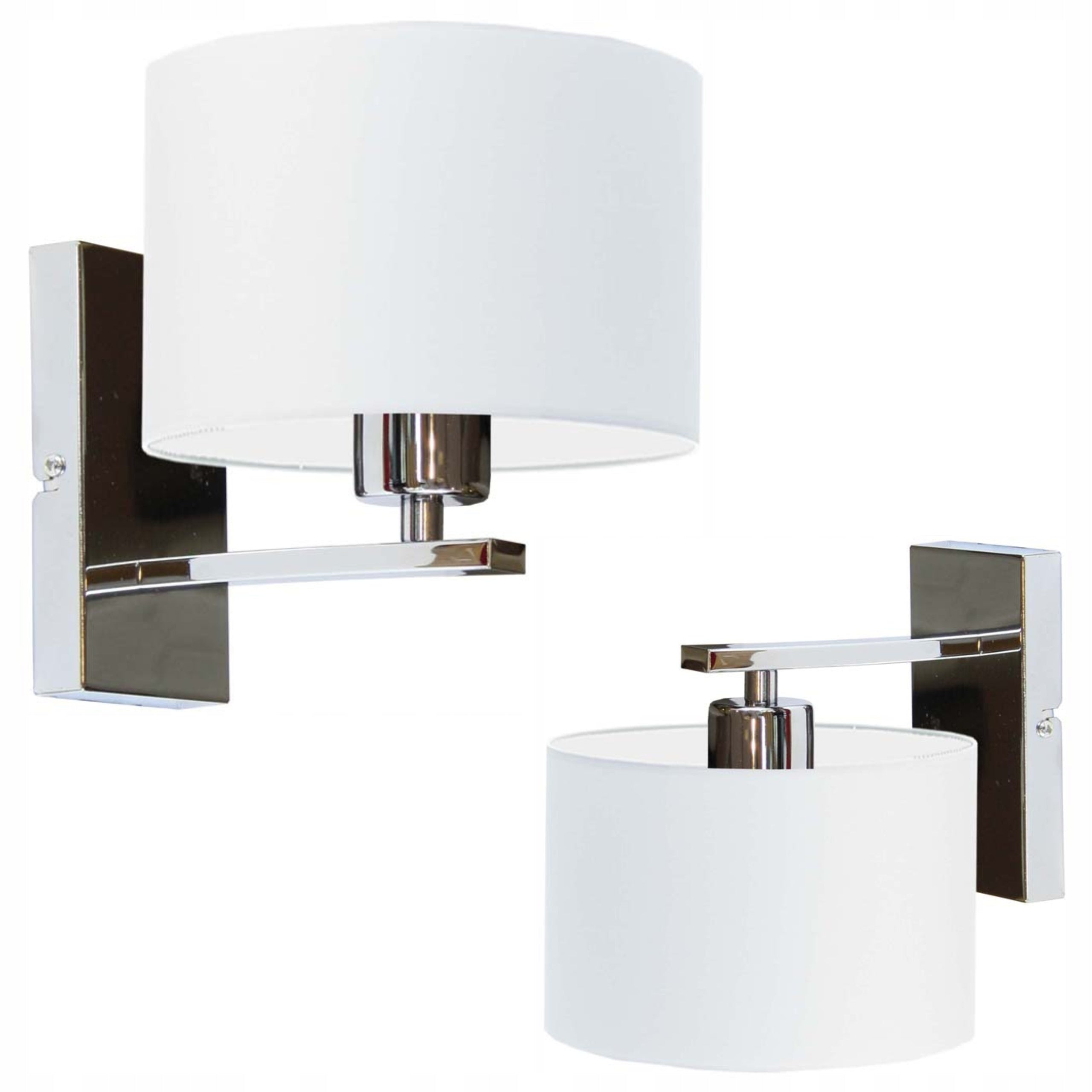 Wall Lamp White LED Lampshade E27 Modern for Bedroom