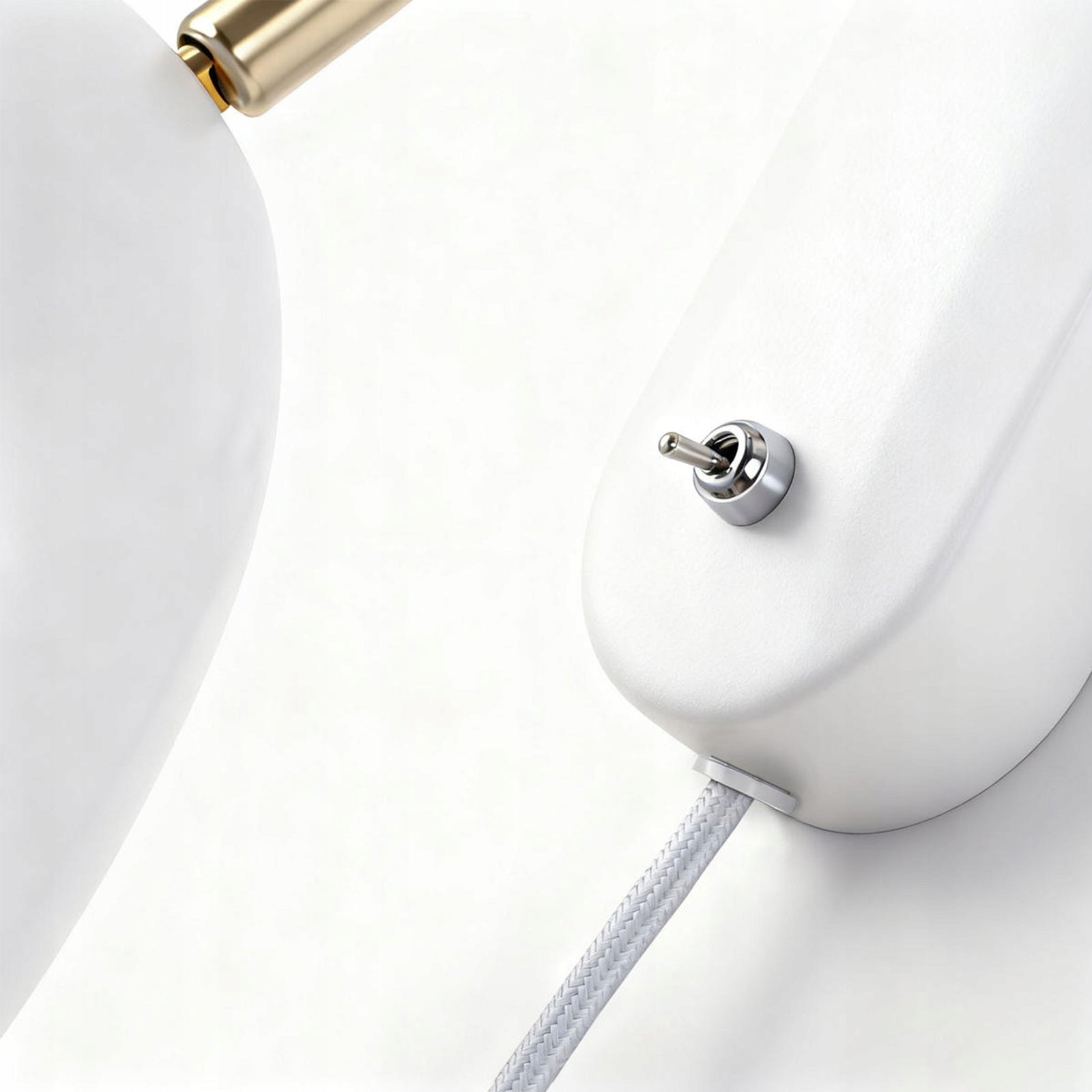 Wall Lamp White with Switch and Plug for Socket E27 Packaging status original