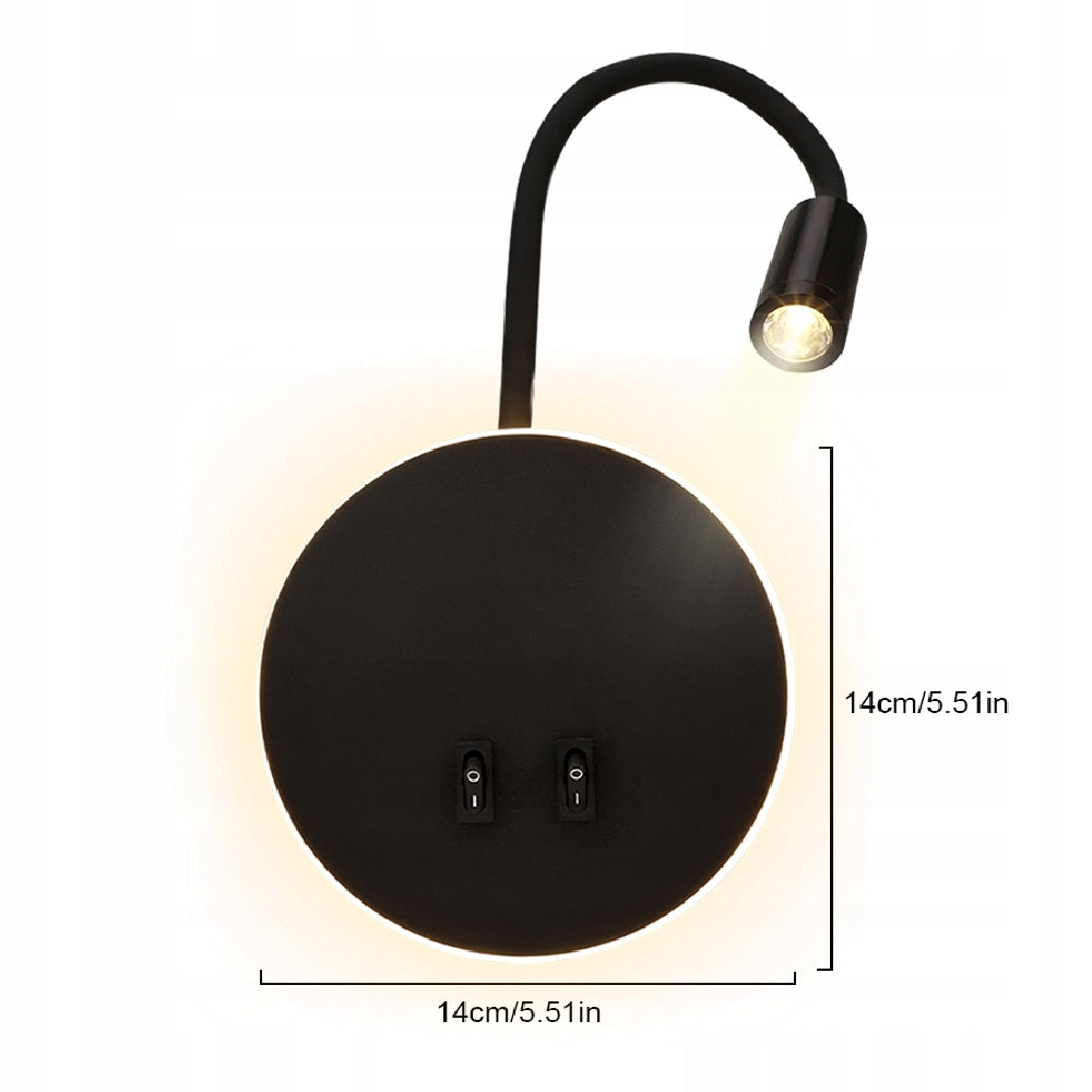 Wall Lamp at the Bed, Reading Lamp Wall Mounted and Cable Mounted Brand no brand