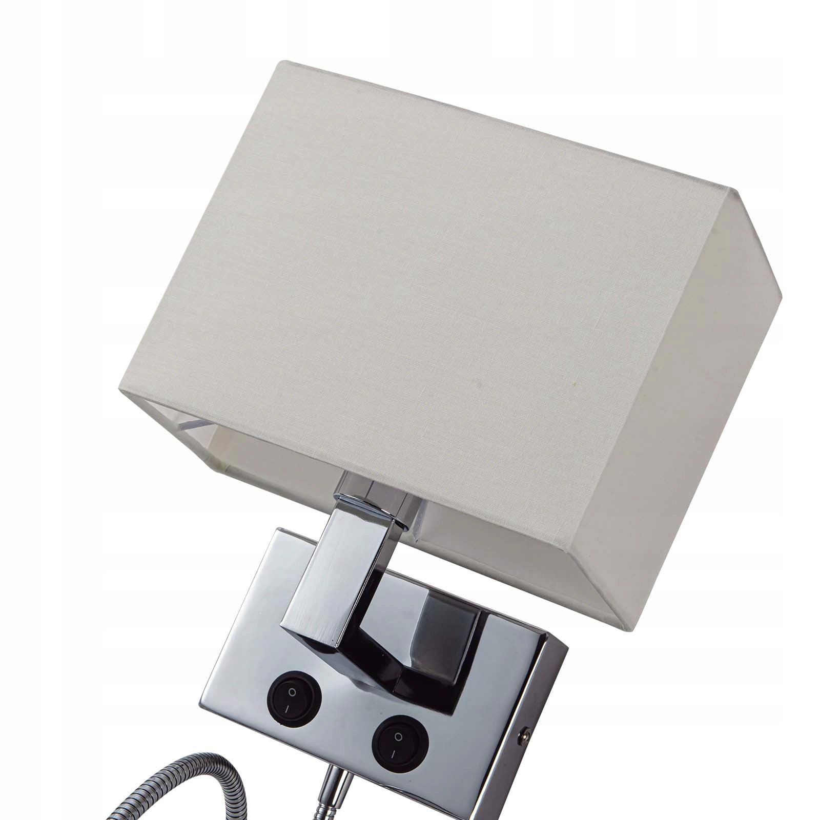 Wall Lamp with Switch with LED Reading Lamp Chrome E14 Manufacturer code EO-WL0103