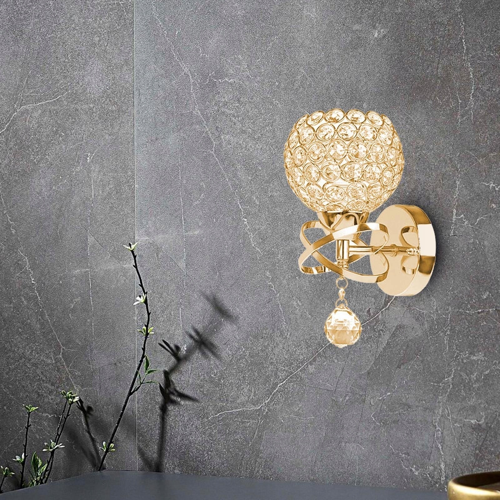 Wall Light for Bedside Passage Wall Sconce Silver Brand no brand